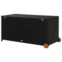 Thumbnail for Garten-Aufbewahrungsbox Schwarz 120x65x61 cm Poly Rattan