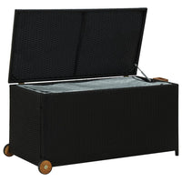 Thumbnail for Garten-Aufbewahrungsbox Schwarz 120x65x61 cm Poly Rattan