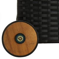 Thumbnail for Garten-Aufbewahrungsbox Schwarz 120x65x61 cm Poly Rattan