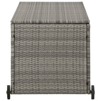 Thumbnail for Gartenbox Hellgrau 120x65x61 cm Poly-Rattan