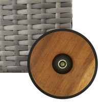 Thumbnail for Gartenbox Hellgrau 120x65x61 cm Poly-Rattan