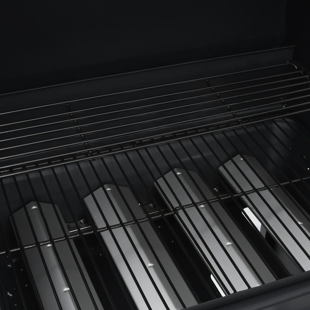Gasgrill 4+1 Brenner Schwarz Stahl