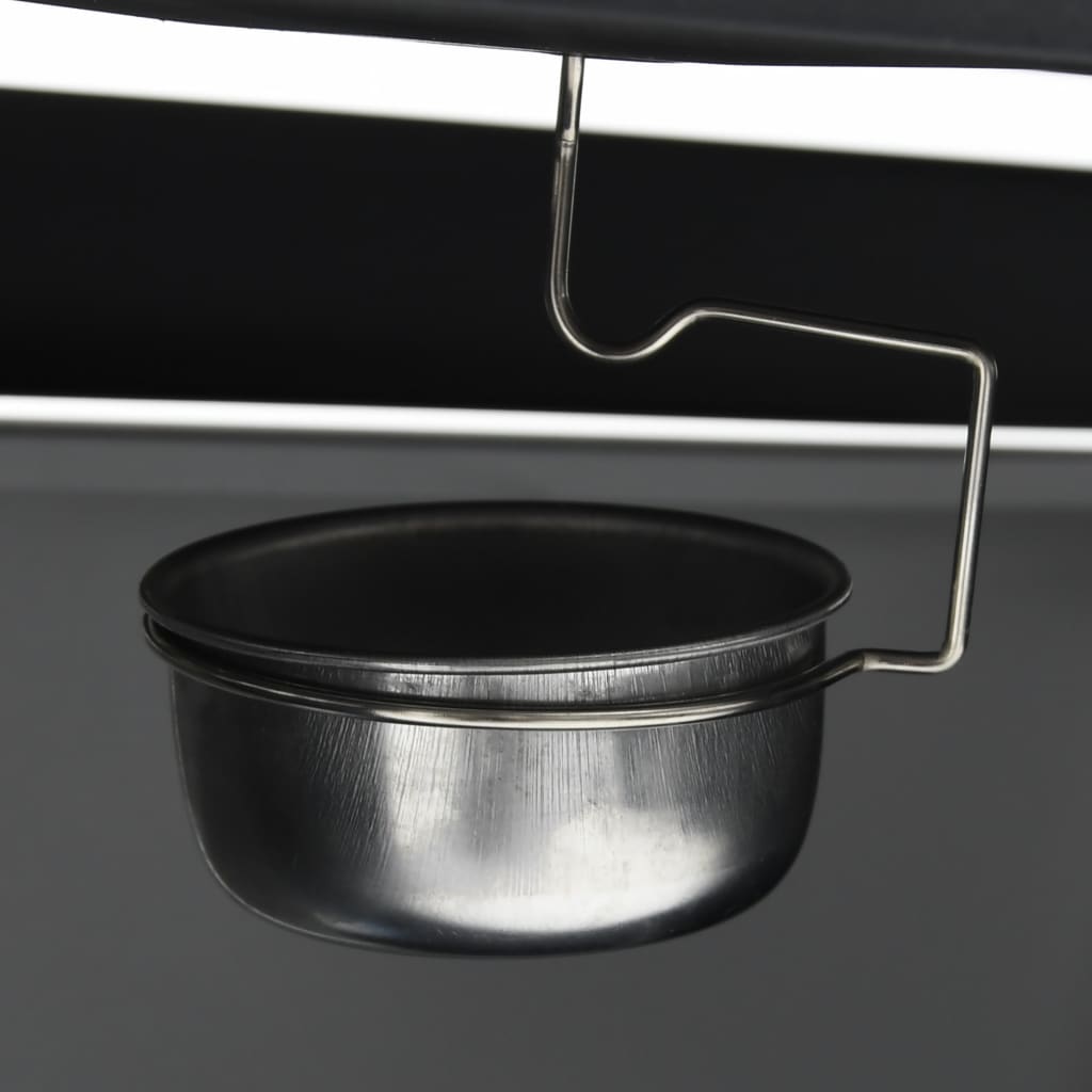 Gasgrill 4+1 Brenner Schwarz und Silbern Stahl & Edelstahl