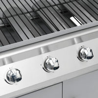 Thumbnail for Gasgrill 4+1 Brenner Silbern Edelstahl