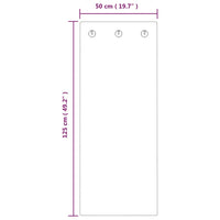 Thumbnail for Wandgarderobe 125x50 cm Hartglas Ziegelmauer-Optik