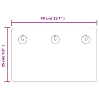 Thumbnail for Wandgarderobe 40x25 cm Hartglas Strand