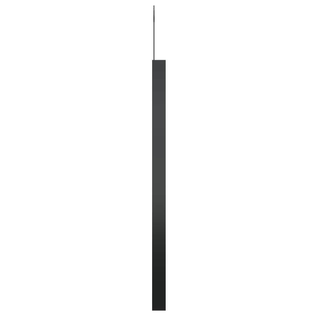 Hängespiegel mit Haken Schwarz 50 cm