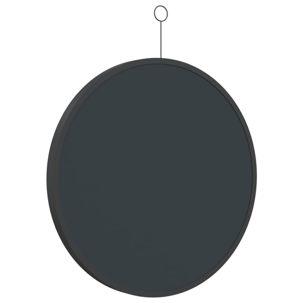 Hängespiegel mit Haken Schwarz 50 cm