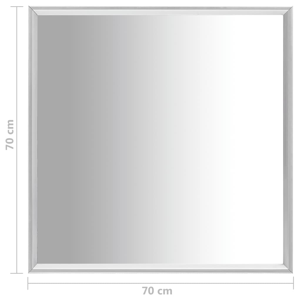Spiegel Silbern 70x70 cm