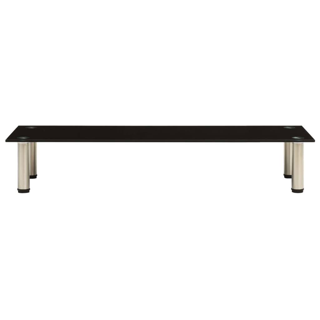 TV-Tisch Schwarz 100x35x17 cm Hartglas