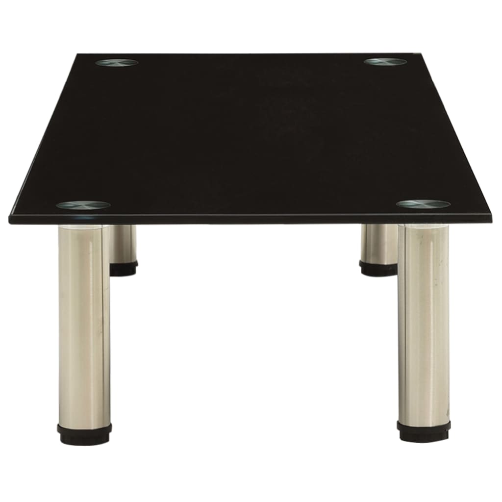 TV-Tisch Schwarz 100x35x17 cm Hartglas