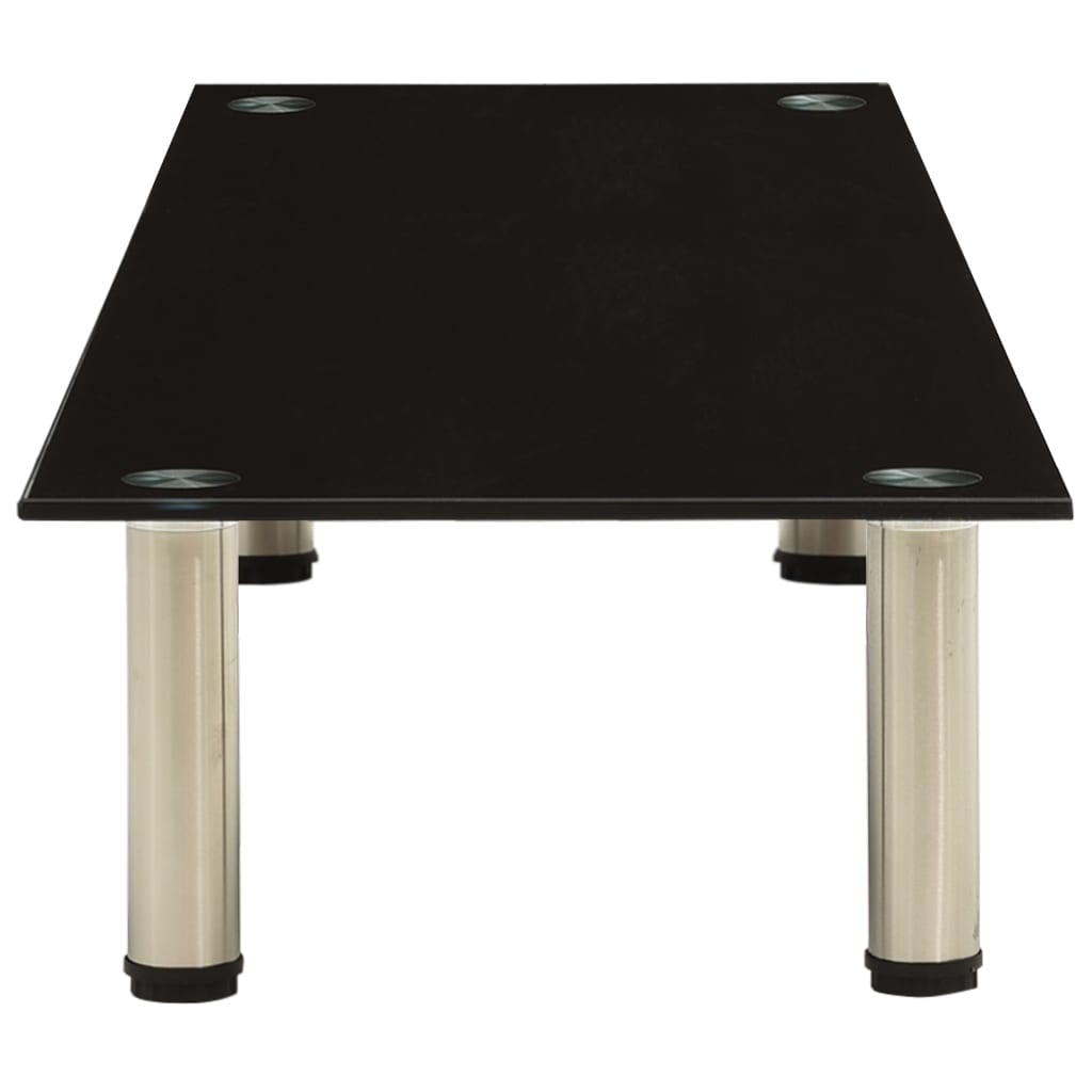 TV-Tisch Schwarz 120x35x17 cm Hartglas