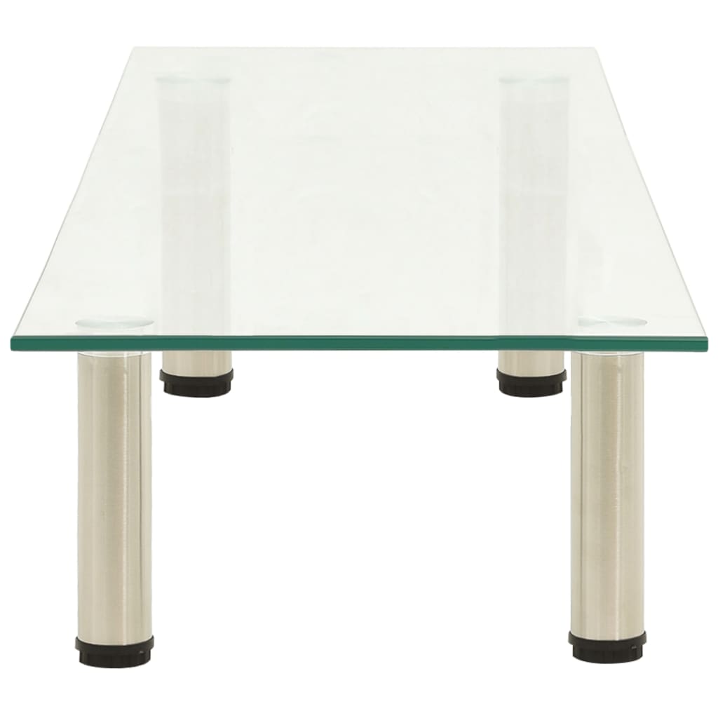 TV-Tisch Transparent 120x35x17 cm Hartglas