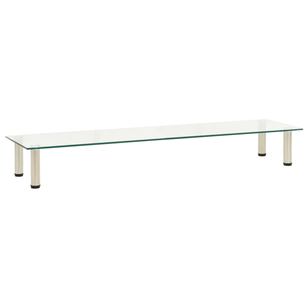 TV-Tisch Transparent 140x35x17 cm Hartglas