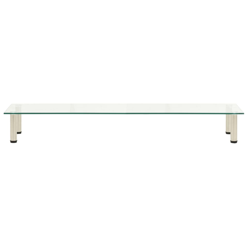 TV-Tisch Transparent 140x35x17 cm Hartglas