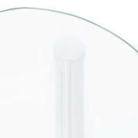 Thumbnail for Beistelltisch mit 2 Ablagen Transparent 38x38x50 cm Hartglas
