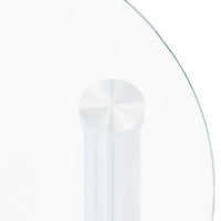 Thumbnail for 322786 vidaXL 2-Tier Side Table Transparent & Black 38x38x50cm Tempered Glass