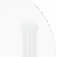 Thumbnail for Beistelltisch mit 2 Ablagen Transparent 38 cm Hartglas