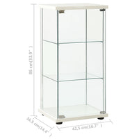 Thumbnail for Vitrine Hartglas Weiß