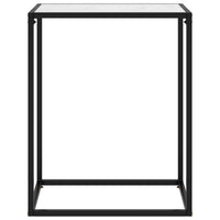 Thumbnail for Konsolentisch Weiß 60x35x75 cm Hartglas
