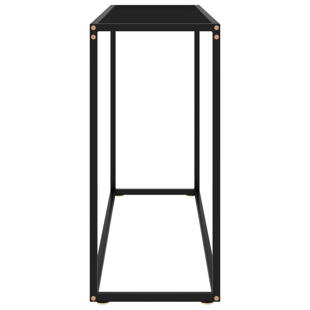 Konsolentisch Schwarz 100x35x75 cm Hartglas