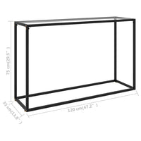 Thumbnail for Konsolentisch Transparent 120x35x75 cm Hartglas