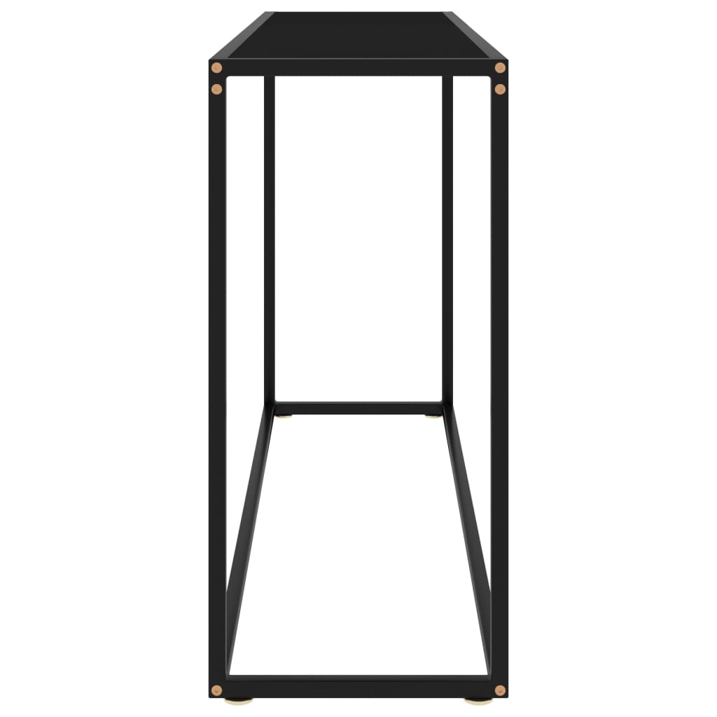 Konsolentisch Schwarz 120x35x75 cm Hartglas