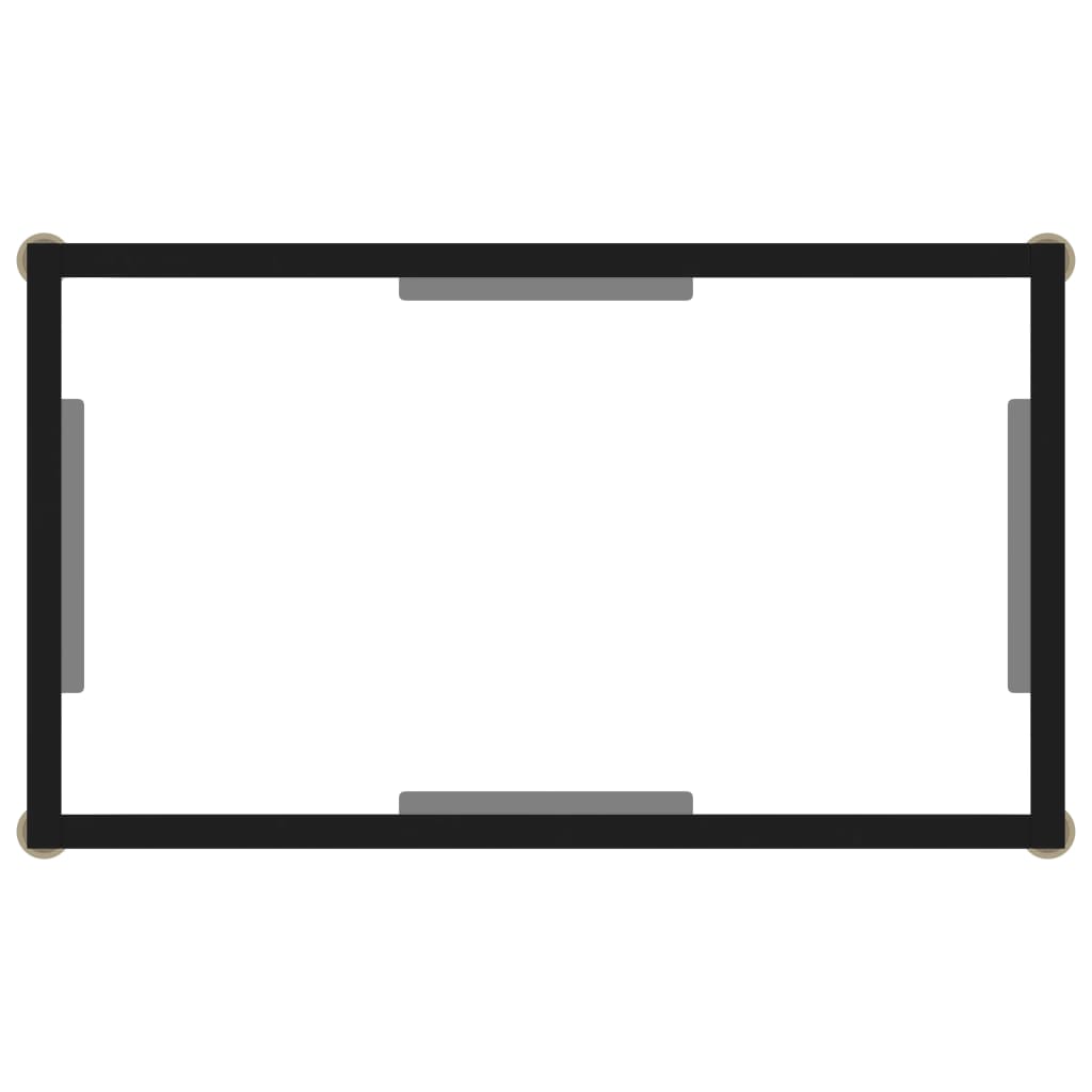 Konsolentisch Transparent 60x35x75 cm Hartglas