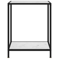 Thumbnail for Konsolentisch Weiß 60x35x75 cm Hartglas