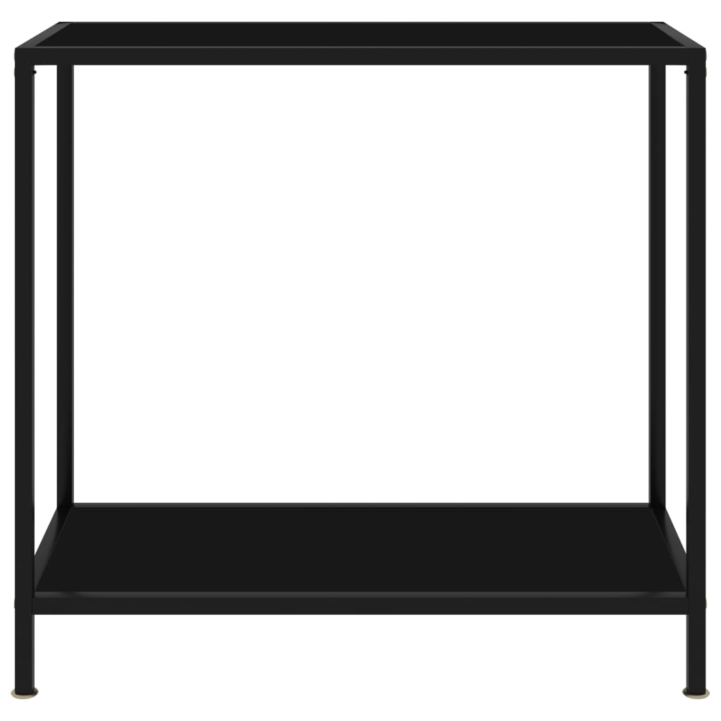 Konsolentisch Schwarz 80x35x75 cm Hartglas