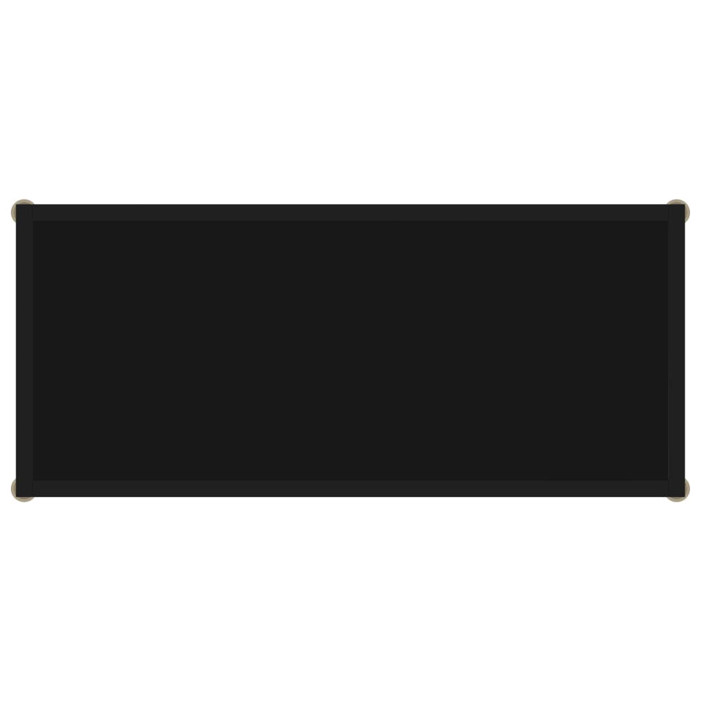 Konsolentisch Schwarz 80x35x75 cm Hartglas
