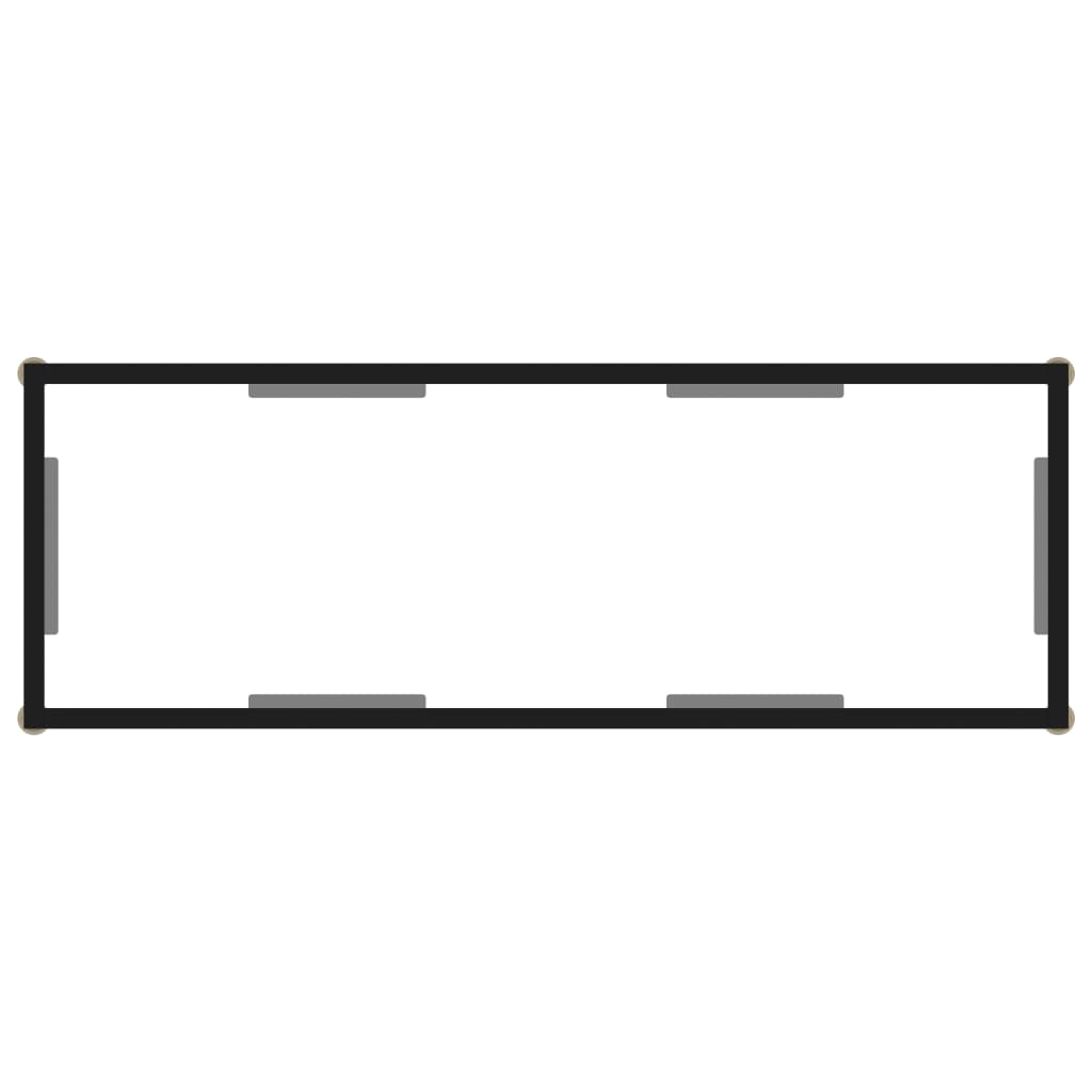 Konsolentisch Transparent 100x35x75 cm Hartglas