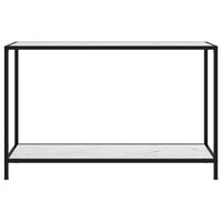 Thumbnail for Konsolentisch Weiß 120x35x75 cm Hartglas
