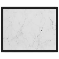 Thumbnail for 322853 vidaXL Console Table White 50x40x40 cm Tempered Glass