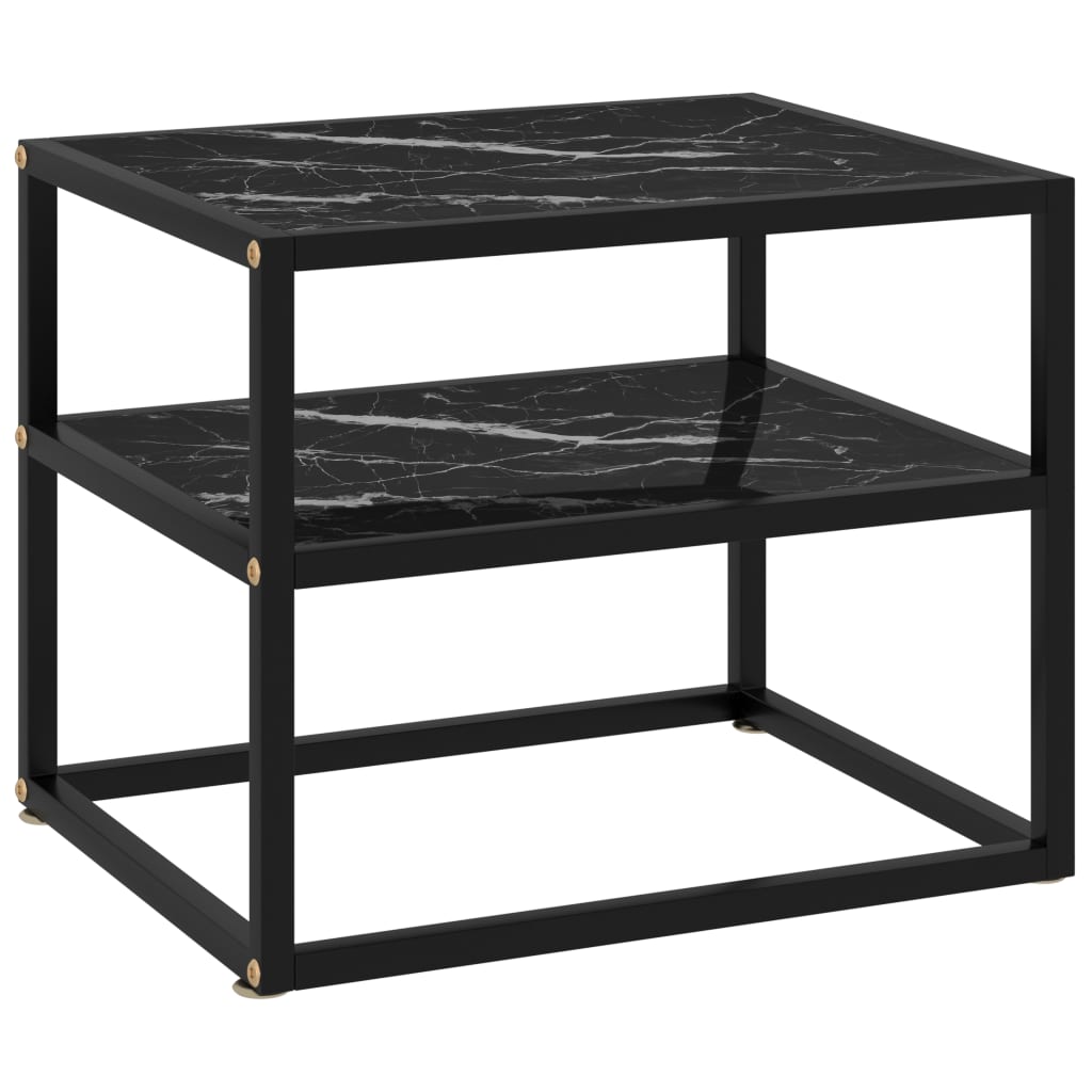 Konsolentisch Schwarz 50x40x40 cm Hartglas