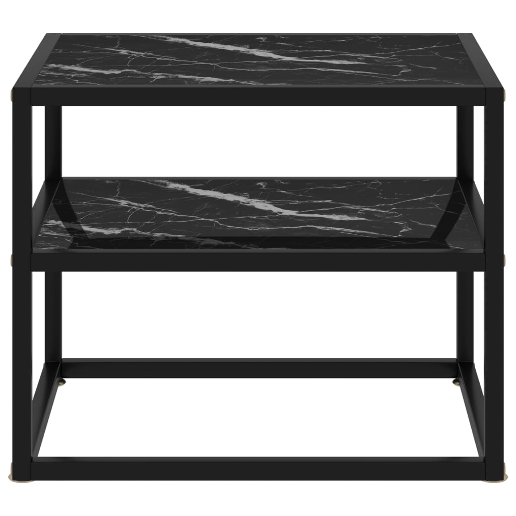 Konsolentisch Schwarz 50x40x40 cm Hartglas