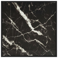 Thumbnail for Couchtisch Schwarz mit Schwarzem Glas in Marmor-Optik 80x80x35