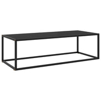 Thumbnail for Couchtisch Schwarz mit Schwarzem Glas 120x50x35 cm