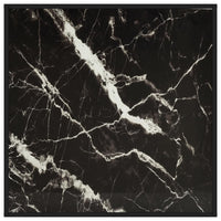 Thumbnail for Couchtisch Schwarz mit Schwarzem Glas Marmor-Optik 90x90x50 cm