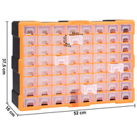 Thumbnail for Multi-Schubladen-Organizer mit 64 Schubladen 52x16x37,5 cm