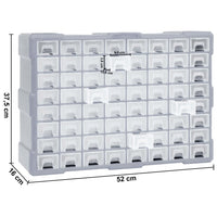 Thumbnail for Multi-Schubladen-Organizer mit 64 Schubladen 52x16x37,5 cm