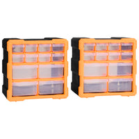 Thumbnail for Multi-Schubladen-Organizer 2 Stk. 12 Schubladen 26,5x16x26 cm