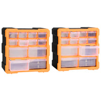 Thumbnail for Multi-Schubladen-Organizer 2 Stk. 12 Schubladen 26,5x16x26 cm