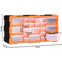Thumbnail for Multi-Schubladen-Organizer mit 22 Schubladen 49x16x25,5 cm