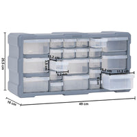 Thumbnail for Multi-Schubladen-Organizer mit 22 Schubladen 49x16x25,5 cm