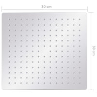 Thumbnail for Regenbrause Edelstahl 304 30x30 cm Quadrat
