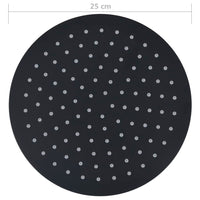 Thumbnail for Regenbrause Edelstahl 25 cm Rund Schwarz