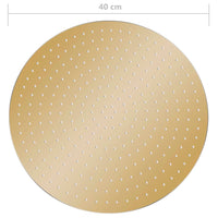 Thumbnail for Regenbrause Edelstahl 40 cm Rund Golden