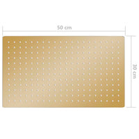 Thumbnail for Regenbrause Edelstahl 50x30 cm Rechteckig Golden