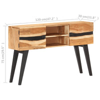 Thumbnail for Sideboard 120x30x75 cm Akazie Massivholz
